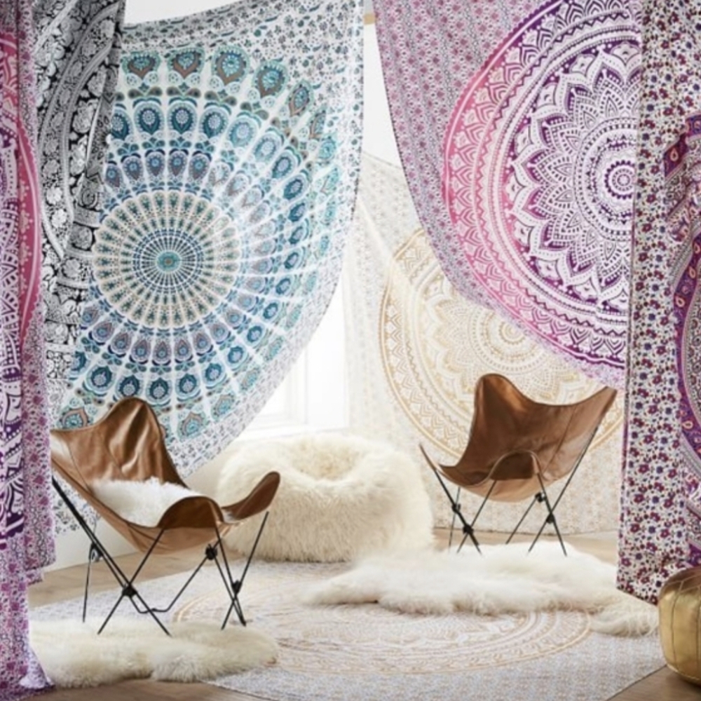 Pottery Barn Mandala Boho Tapestry wall hanging NEW - Picture 2 of 5